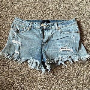 JUST USA Distresses Denim Shorts